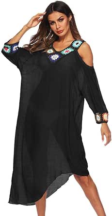 Copricostume Mare Donna Vestito ABCone Donna Vestito da Mare Spiaggia  Copricostumi e Parei Donna Costume da Bagno Taglie Forti Estate Boho Hippie  Kaftan Tunica Kimono Abito da Spiaggia Vestito : Amazon.it: Abbigliamento