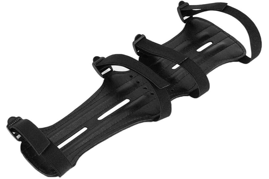 Soft Archery Armguard with Adjustable Straps, Adjustable Shooting Archery Arm Guard Band Protector Accessory