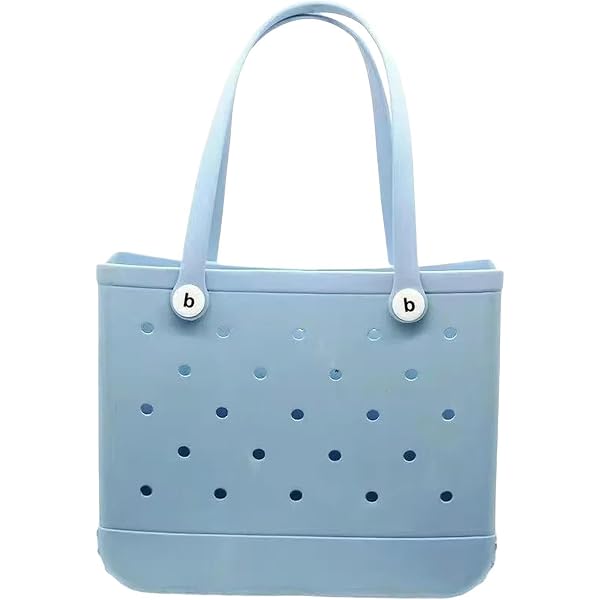 BOGG BAG Baby – Borsa Media 38x33x13 Cm, In EVA, Lavabile, Per Spiaggia E Piscina, Colore Lampone Con Bottoni Bianchi