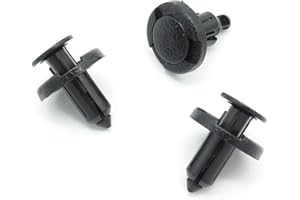 VVO Fasteners- Grapas de Plástica Negras. Para Bandeja de protección del motor. Compatibile con Nissan Qashqai, (10 pzas)