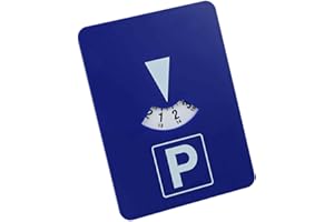 WHYCHSTORE Parcheggio digitale blu, disco orario con avvitatore a ghiaccio, parcheggio europeo, 24 ore, indicatore orario per l'inverno, disco di parcheggio auto con StVo, parcheggio Ora di Arrivo