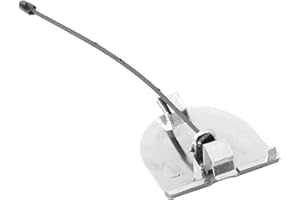 FACULX Cubierta de ojo de remolque para parachoques trasero, cubierta cromada para ojo de remolque, para Fiat 500 OEM 735455393