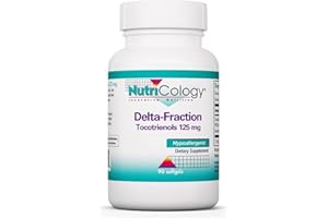 Nutricology, Delta Fraction Tocotrienols (Tocotrienols), 125mg, 90 Softgels, Gluten Free, Soy Free, Non-GMO