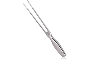 IGEAIIE Stainless Steel Meat Fork, Heavy-Duty Carving Fork with Ergonomic Handle, Perfect for BBQ, Roasting, and Carving, Durable and Dishwasher Safe, Ideal Kitchen Utensil