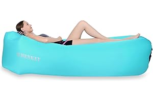 SHENKEY Inflatable Sofa, Air Sofa Hammock with Waterproof and Leak-proof Design - Perfect Portable Inflatable Couch for Garden, Lakeside, Beach, Camping and Music Festivals (Green)