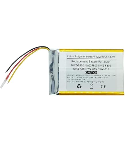 Batteria 650mAh Compatibile Con Lettori MP3 Sony - Modelli NW-A805, NW-S639, NWZ-A810 E Altri, Tensione 3.7V Li-Polymer