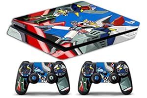GAMESMONKEY Skin Compatible para PS4 Slim HD - Limited Edition Decal Cover Adhesivo Slim Bundle (Robot)