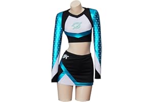 Willyacos Maddie Cheerleader Costume Maddy Perez Cosplay Cheerleading Outfit High School Musical Cheer Costume Uniform Dress