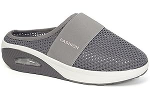 Dihope Ciabatte Ortopediche Donna Estive con Cuscino d'aria Scarpe Ortopediche Donna Estive Antiscivolo Morbido Comodo Pantofole in Rete Traspirante a Punta Chiusa