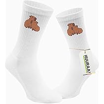 Capybara Socken 6 Paar Set - Niedliche Wasserschwein Motive Für Damen