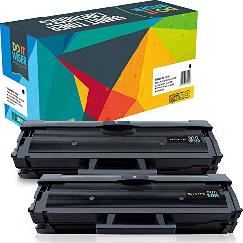 Do it Wiser 2 Tóner Compatibles MLT-D111S para Samsung Xpress M2026W, M2020W, M2070, M2070FW, M2026, M2020, M2022, M2022W, M2070W, M2070F, M2078W (2 Pack)