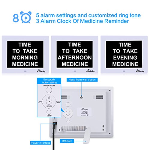 Digitaluhr Kalender Tag Uhr mit extra großer Schrift für Kinder, Senioren, Sehschwache und Alzheimer Patienten - 3