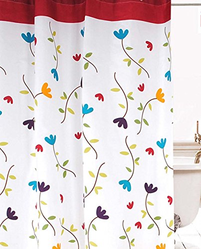 Duschvorhang Wannenvorhang mit Motiv „Schöne Blumen“ (B*H 240*180) - 3