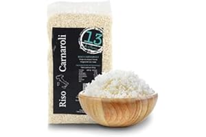 Riz Carnaroli Italien 13 di Ilaria – 1 kg – Roi du Riz pour Risottos et Salades – Sans Gluten – Made in Italy