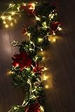 Lichterkette LED 100er Innen Warmweiss Romantisch Strombetrieben Transparent EU-Stecker fuerr Zimmer Bett Hochzeit Party Schlafzimmer Weihnachten Tannenbaum 220V-8 Funktiontyp-Memory-Verlaengerbar ANKOUJA Party Licherkette - 4