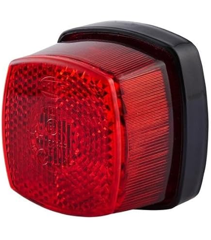 Hella Luz Trasera Halógena 12V/24V – Montaje Exterior, Roja, Con Homologación ECE (Ref. 2SA 003 057-021)