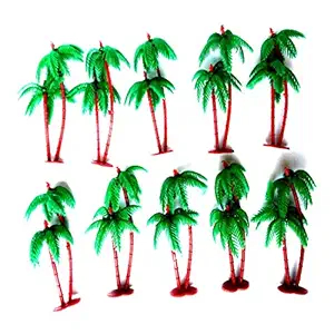 SRROBOTICS?? Artificial Mini Tree for 3-D Models, Project Making, Hobby Crafts, Bird Houses, Toys; Qty: 10pcs; Size 4.5Inches (Approx.) : Coconut
