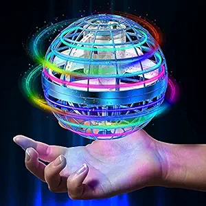 K D Enterprise Flying Ball Toys, Flying Orb Ball Boomerang Mini Pro Spinner Boys Girls Kids Adult Indoor Outdoor, USB Rechargeable Built-in RGB Lights 360?Rotating Magic Controller