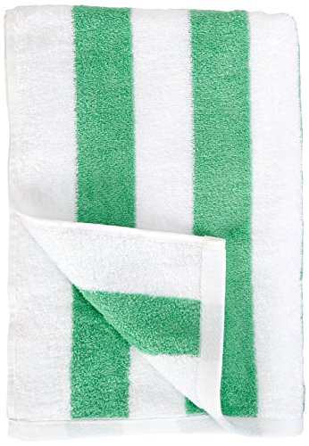 AmazonBasics – Strandtuch, Blockstreifen, Blaugrün, 2er-Pack - 8