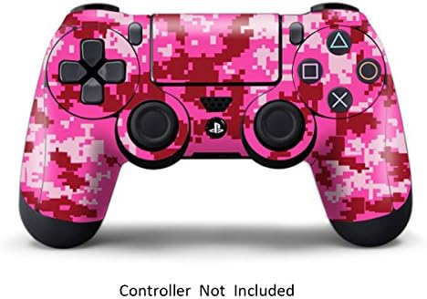 PS4 Controller Designer Skin for Sony PlayStation 4 DualShock Wireless Controller - Digicamo Pink