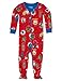 Hatley Baby Boys Infant Footed Coverall Robots Pyjama Set, Red, 9-12 Months (Manufacturer Size:6-12 Months)