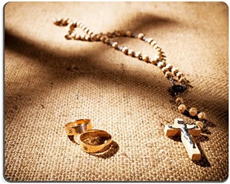 Mousepads wedding rings and rosary IMAGE ID 28041782