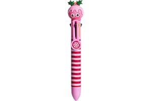 Tinc - Stylo à Bille Multi-Clic Retractable, Multicolor, Idéal pour l'Ecole ou la Maison, Accessoire de Papeterie Pratique et Amusant pour Enfant, Gâteau de Noël