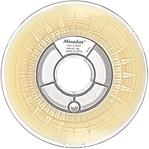Minadax® 1kg Premium Qualitaet 1,75mm PLA-Filament natur fuer 3D-Drucker hergestellt in Europa - 2