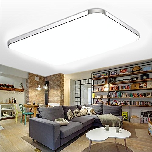 Preisvergleich Produktbild SZYSD LED Ultraslim Panel Deckenleuchte Badleuchte Deckenlampe Goldenr Kante Flurleuchte (64W Warmweiß)