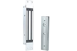AOAMZ 180KG/350lbs Serrure magnétique électrique DC12V Installation intégrée Serrure électromagnétique étanche NC Fail Safe pour système de contrôle d'accès Porte en bois/métal/verre