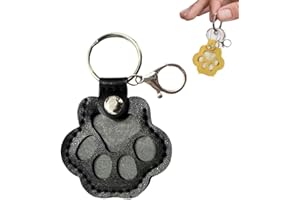 CTDWNT Hundehaar-Sammler, Schlüsselanhänger, Erinnerungsbox, Haustier-Memory-Sammler, Tierhaar-Andenken, Haustier-Fell-Andenken, Schlüsselanhänger zum Sammeln von Haaren mit Druckknopf