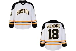 KYNKOW Men's Happy Gilmore Jersey 18 Adam Sandler 1996 Movie Hockey Jerseys Black Stitched S-XXXL