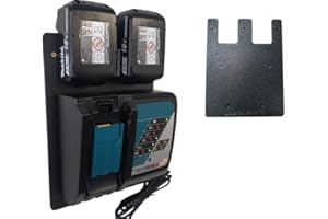 LayerbyLayer 3D Wandhalterung für Makita Akkus & Ladegeräte [Made in Germany] Akkuhalter für Makita Wandhalterung für Makita Ladegerät - Akku Wandhalterung für Ordnung & System