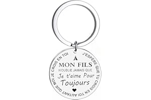 SHIQIAO SPL Cadeau Fils Fille Porte Clés Homme Femme Cadeau D'anniversaire Garçon Fille Enfant Je T'aime Mon Fils Ma Fille