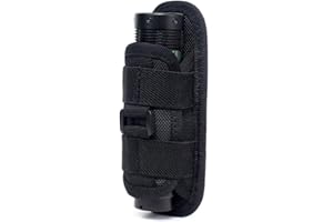 LUXJUMPER Torcia tattiche Fondina cintura Custodia Clip estensibile ruotabile 360 gradi supporto per torce da 1 pollice universale