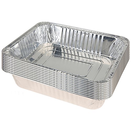 10 Stück XXL Auflaufschale Grillschale Aluschale Grillteller Tropfschale 36x29cm