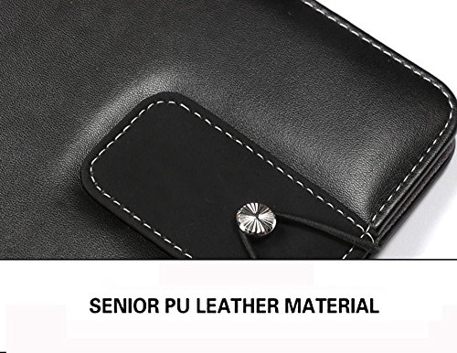 ATIDY® CD/DVD 20 Kapazität Ledertasche, CD Tasche Bestnote tragbare CD Wallet Disc Halter für Auto, Büro, Zuhause oder auf Reisen CD Sleeves - 3