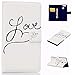 Produktbild KSHOP Case Cover für Huawei P9 Hülle PU Leder Ultradünn mit Standfunktion Schale Schutzhülle Bookstyle Handyhülle Brieftasche Taschen kratzfeste Stoßfest Magnetic schließt Drucken Muster LOVE + Bleistift Touch schwarz