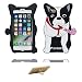 Produktbild iPhone 7 Hülle, TPU materielles flexibles, Case iPhone 7 Handyhülle iPhone 7 Cover 4.7", [Schock-Beweis] [Ziemlich weich Kunststoff] Ring Ständer- Cartoon 3D Bull Terrier