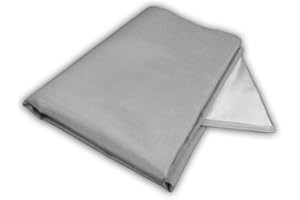 Zettl GmbH Bodenschutzdecke 550°C 2x1m: Feuerfeste Unterlage für Kamin & Grill, hitzebeständige Bodenschutzmatte, alternative für Glasbodenplatte, Funkenschutz