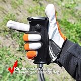 HECHT Elektro-Motorsense 1445 Rasen-Trimmer Freischneider (1400 Watt, inkl. Fadenspule, 3-Zahnmesser und Tragegurt) - 8