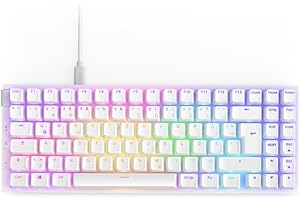 ‎NZXT NZXT Function 2 MiniTKL - 2024 Optische Tenkeyless Gamingtastatur | RGB beleuchtet | 8K-Abfragerate | Lineare Opt. Switches | Einstellbare Auslösung | Hot-Swap | Gaming Keyboard | Weiß DE (QWERTZ)