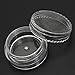 Teensery 3ml 3 Gram Empty Plastic Clear Sample Cosmetic Container Jar Pot Makeup Creams Eye Shadow Powder Jewelry Container Bottle Lot (25 pcs)