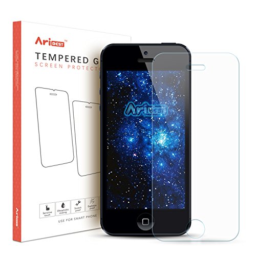 iPhone SE Panzerglas Panzerglas Schutzfolie [3 Stück],Aribest Ultra-klar Panzerglas Schutzfolie für iPhone 5 5S 5C SE 4 Zoll 3D Touch Kompatibel (0.25mm HD Ultra Clear) - 6