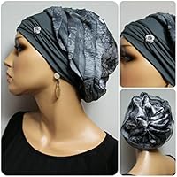 Beanie Mütze Ballonmütze Rüschen Batik mit Band little things in life Chemo Cap Hat Chemomütze Mütze bei Krebs Kopfbedeckung Turban