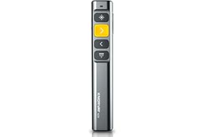 NORWII N28 Laserpointer Präsentation mit 4 Hotkeys, einfach zu bedienen, 2,4 GHz Wireless Presenter Remote 100M Control Range, Unterstützung Hyperlink Key-Customized Funktion