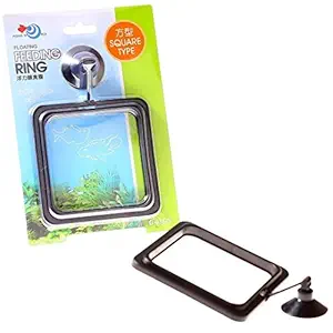 Aquarium Equip Fish Feeding Square Aquarium Fish Tank Ring Feeder Floating Food Circle 10Cm