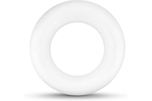 Netuno 5 mezzo anelli in polistirolo 30 cm mezzo cerchi bianco polistirolo mezza corona anello piatto ghirlanda da tavolo corona piatta base piatta semicerchio corona Natale Pasqua