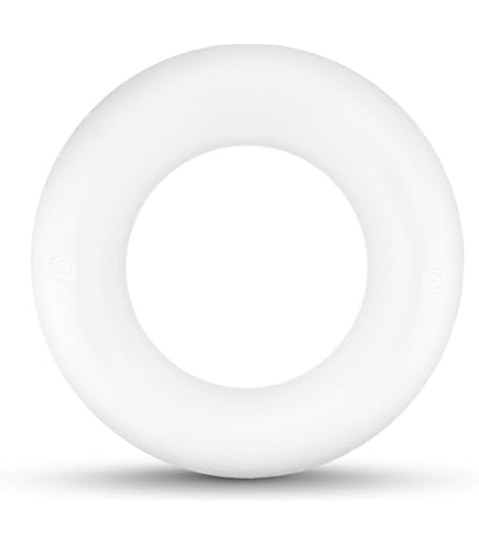 Lot De 2 Demi-Anneaux En Polystyrène 25 Cm - Base Idéale Pour Décorations Et Couronnes