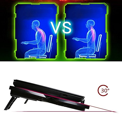 Novonest Laptop Kühler 17 Zoll Notebook Cooler Ständer Cooling Pad mit USB Port und 4 LED Lüftern Kühlpad Kühlmatte für Macbook Laptop Notebook - 6